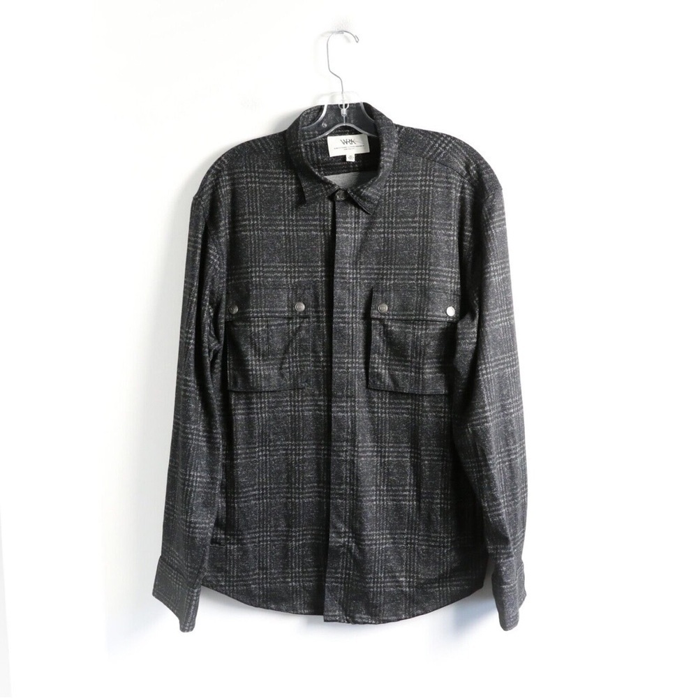 NWOT W.R.K Nordstrom men’s plaid check shirt XXL stretch comfortable casual